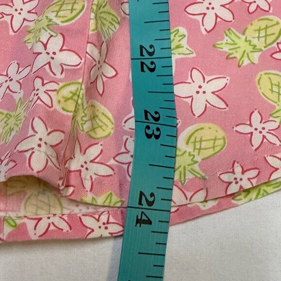 Vintage Lilly Pulitzer Pink Pineapple Floral Button Down Shirt Size 12 EUC - Picture 11 of 11